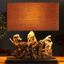 Tischleuchte Treibholz Designerleuchte Modern 50cm