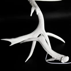 Tischleuchte Weiß Geweih Optik