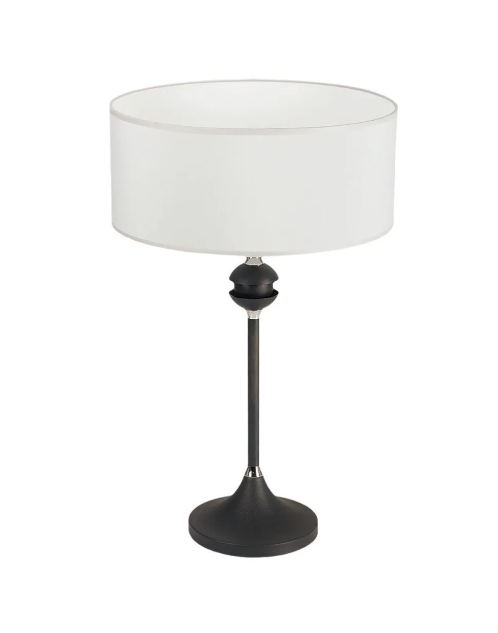 Tischleuchte Weiß Graphit H:54cm DAGNO Nachttisch