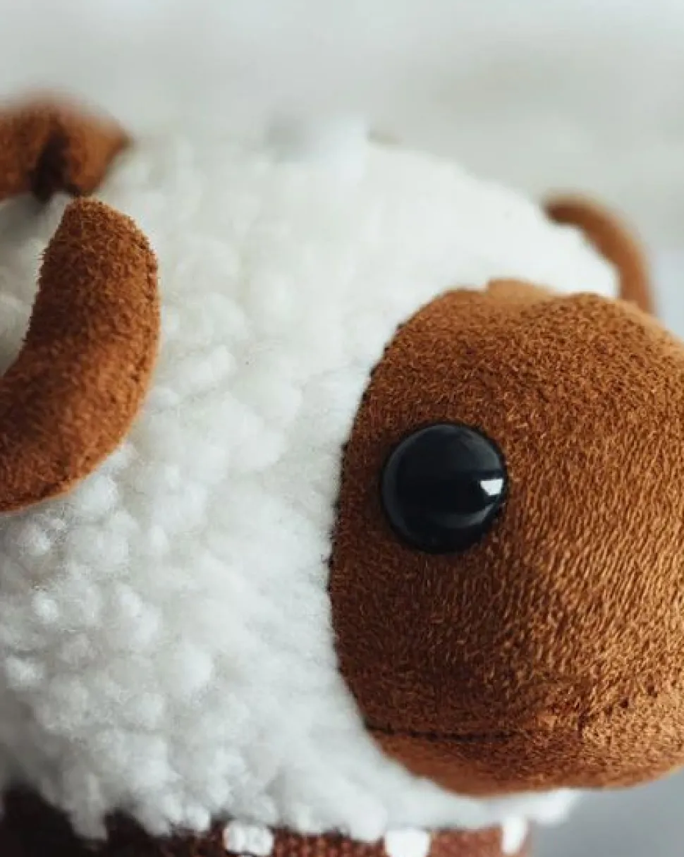 Tischleuchte Weiß Schaf 48 cm inkl. LED Kinderzimmer