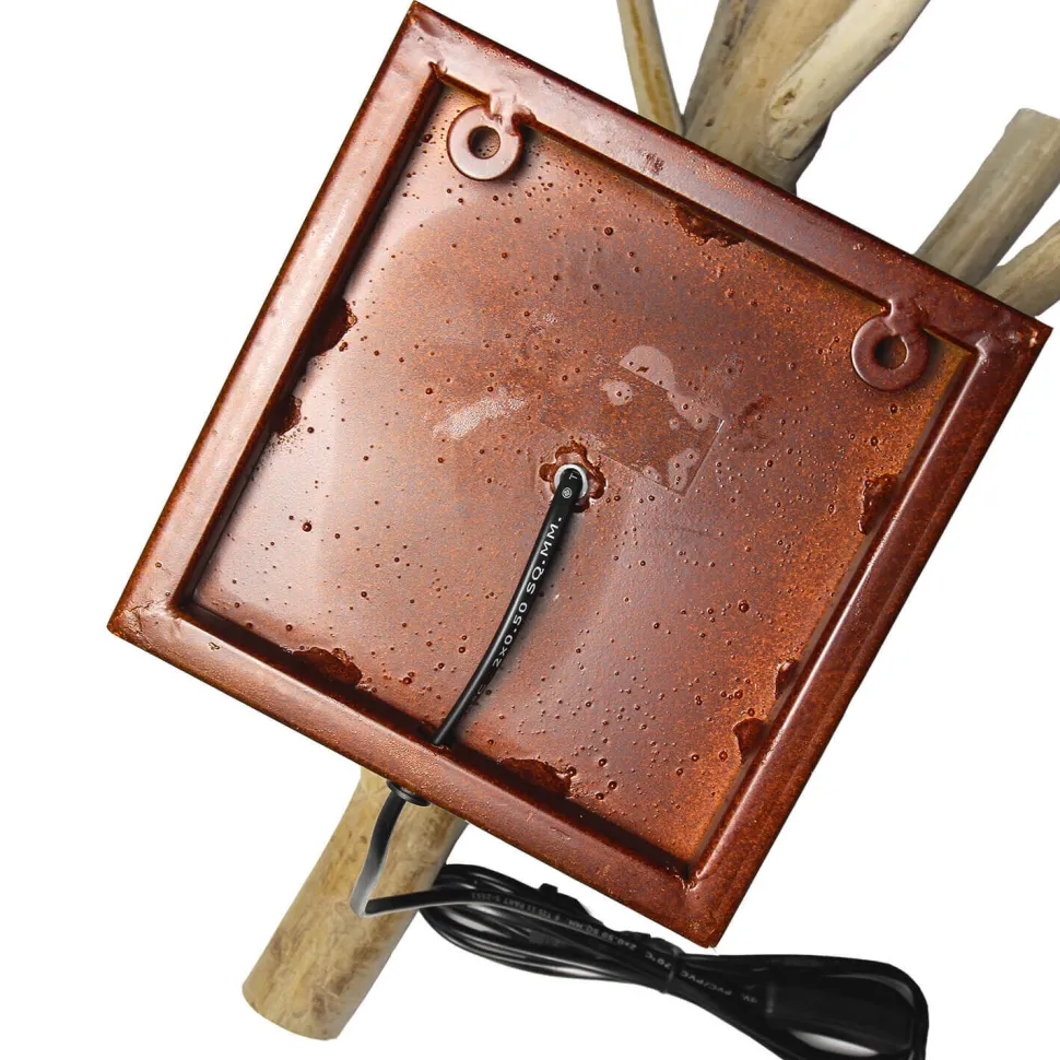 Treibholz Lampe Wand Stoff Schirm Handarbeit SURIN