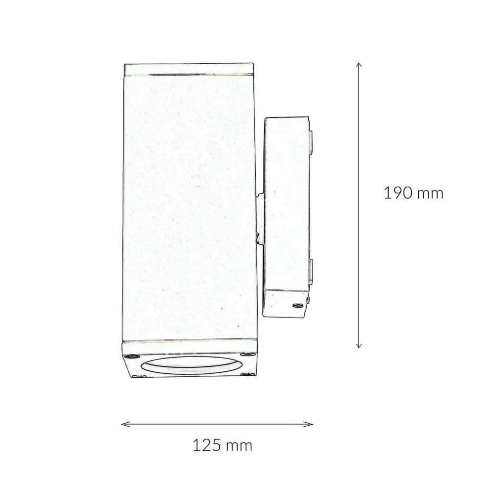 Up Down Außenleuchte Anthrazit Aluminium IP54