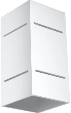 Up Down Wandlampe ARRIA Weiß Aluminium eckig G9 Flur