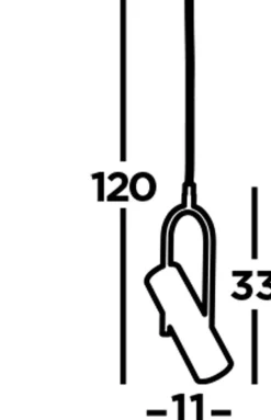 Verstellbare Hängeleuchte Schwarz GU10 Metall Modern ELENA