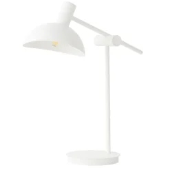 Verstellbare Schreibtischleuchte Weiß Metall 45 cm E14