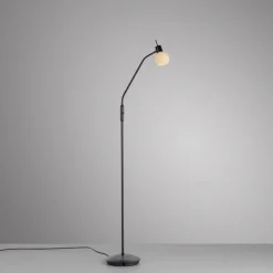 Verstellbare Stehleuchte Glasschirm blendarm inkl E14