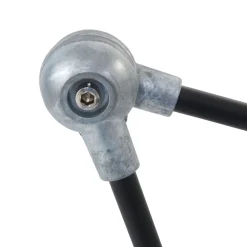 Verstellbare Tischlampe Metall in Schwarz Silber 68 cm