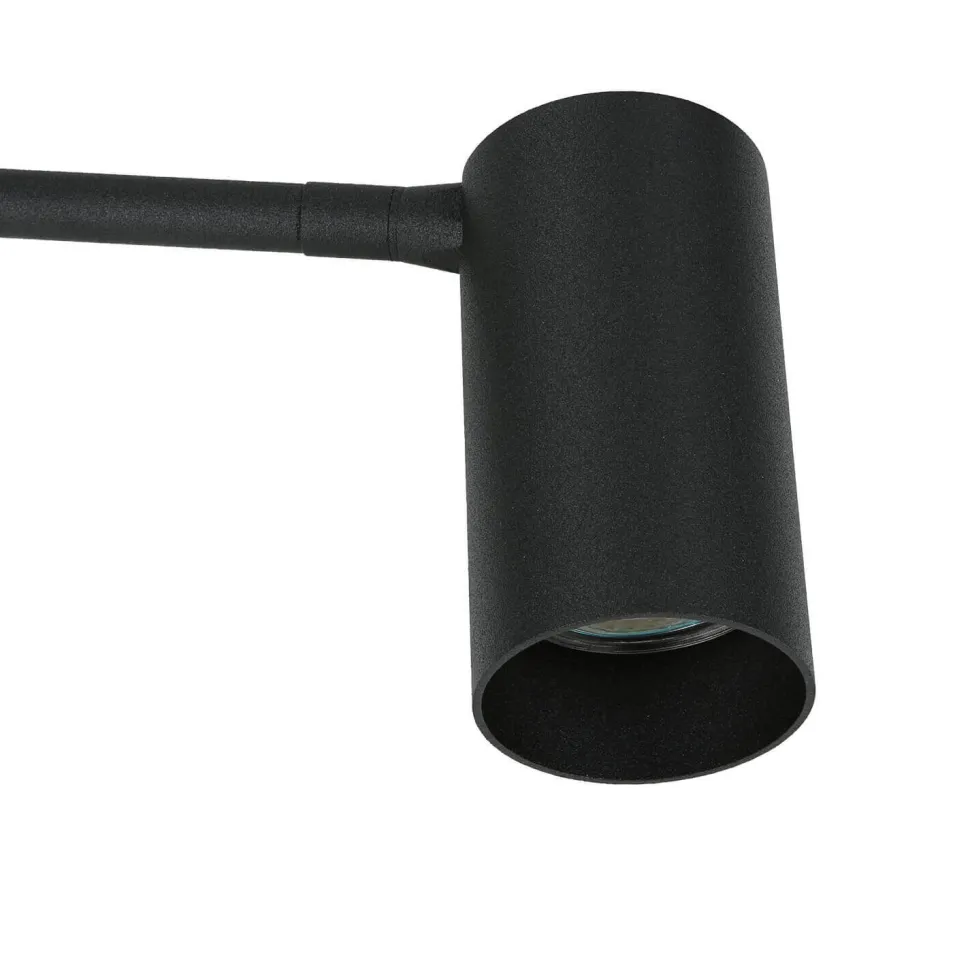 Verstellbare Tischleuchte Schwarz Metall 40cm GU10