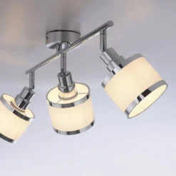 Verstellbarer Deckenspot Chrom 3-flammig E14 blendarm