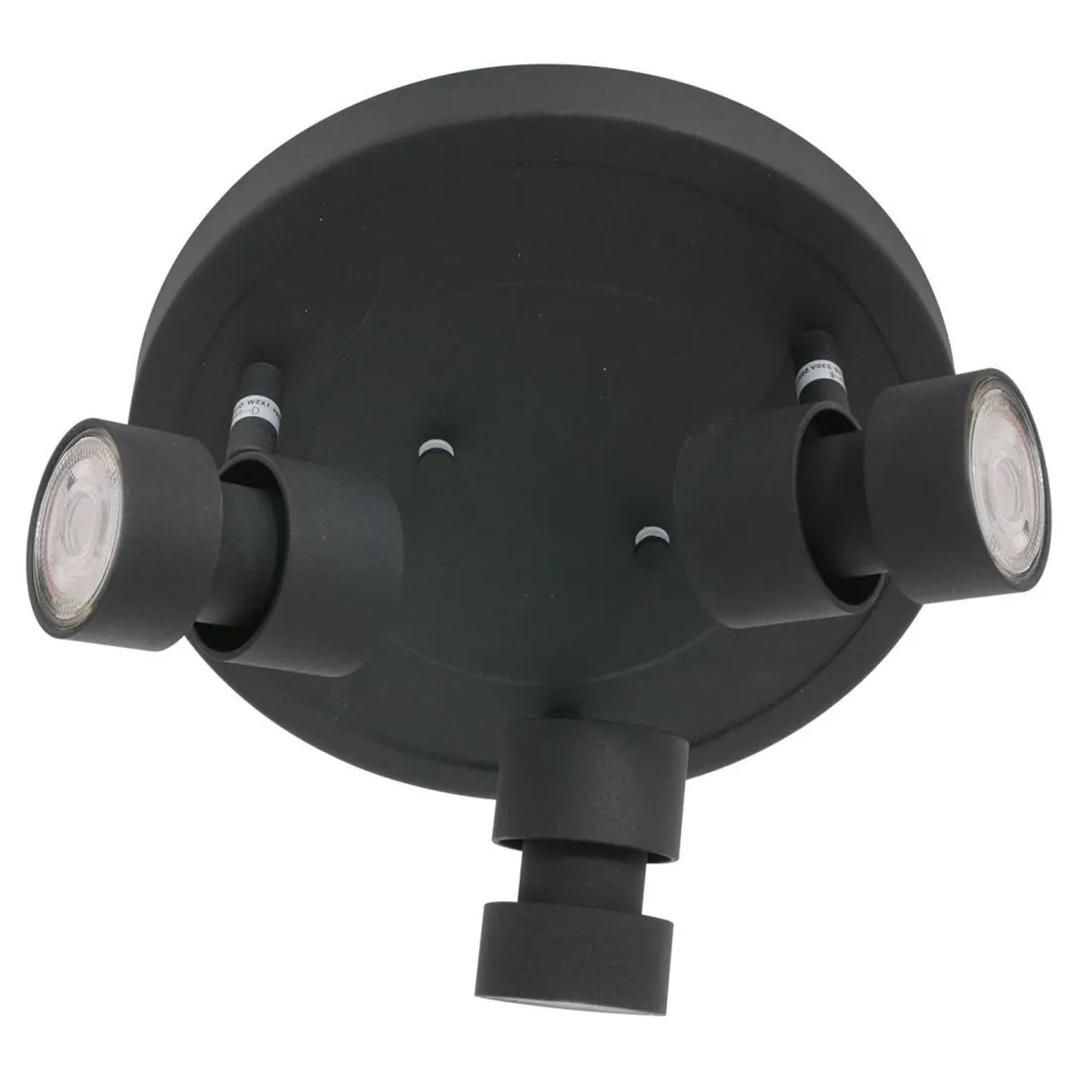 Verstellbarer Deckenspot Schwarz Ø27,5 cm inkl. GU10