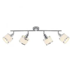 Verstellbarer Deckenspot Chrom 4-flammig E14 78 cm