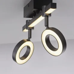 Verstellbarer LED Deckenspot Schwarz RGB Licht dimmbar