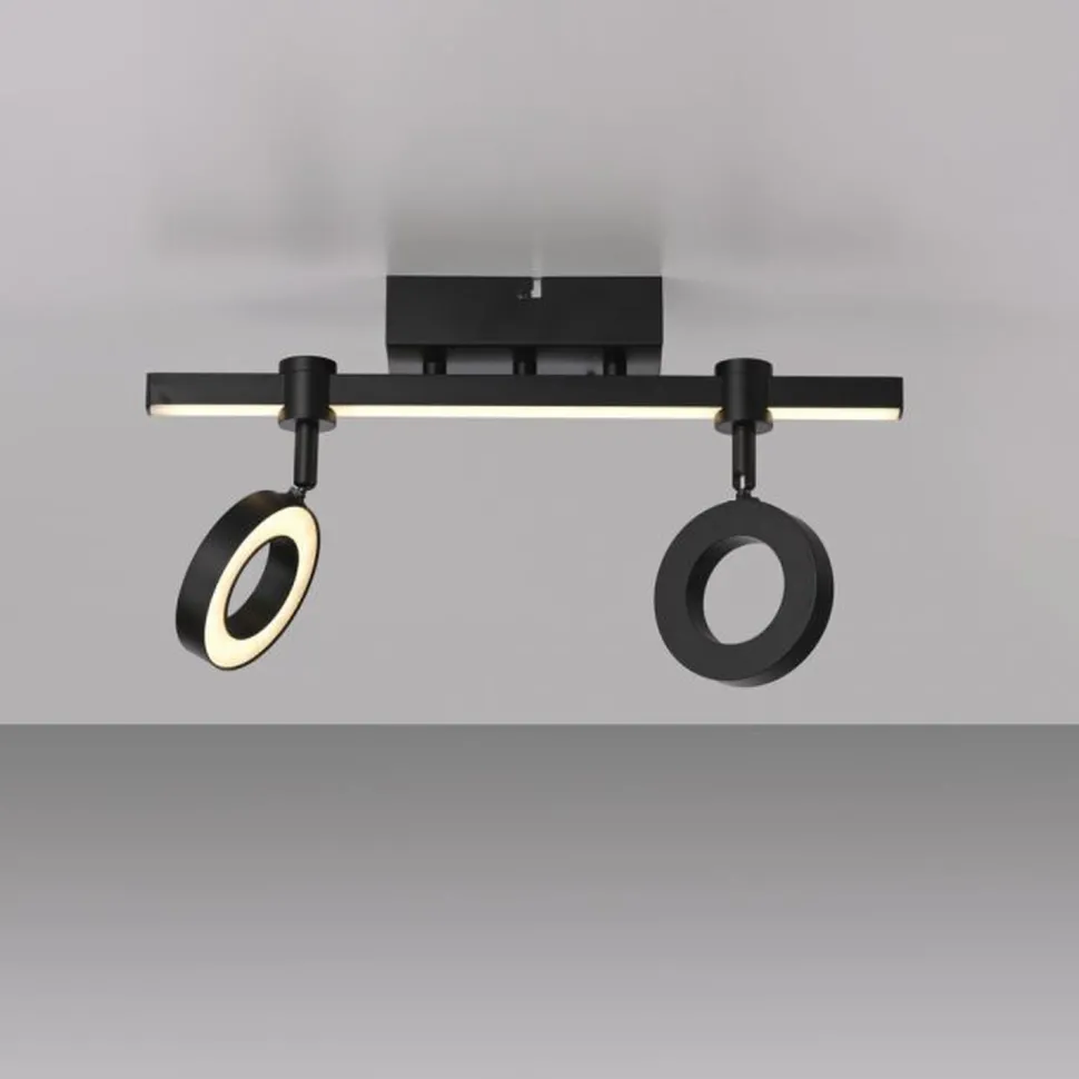 Verstellbarer LED Deckenspot Schwarz RGB Licht dimmbar