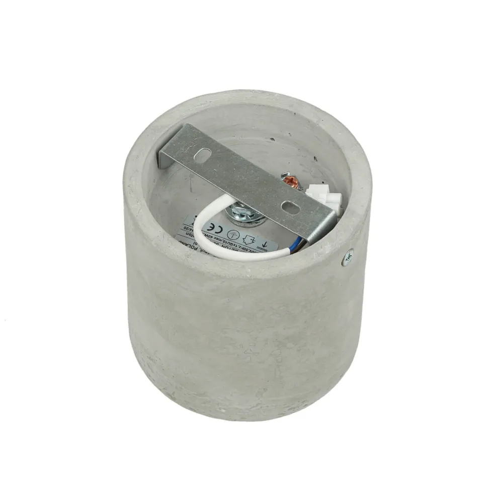 Vielseitiger Deckenspot Beton Ø10cm klein rund GU10