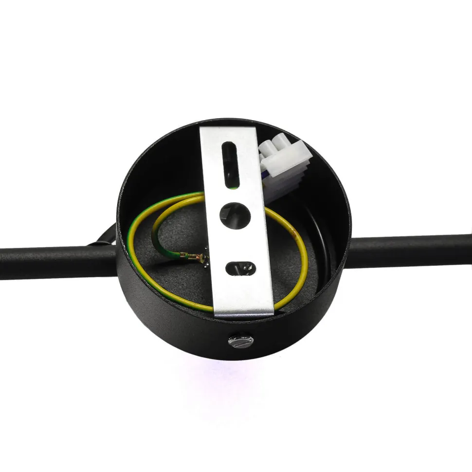 Vintage Deckenlampe Wohnzimmer Schwarz 2xE27 STICKS