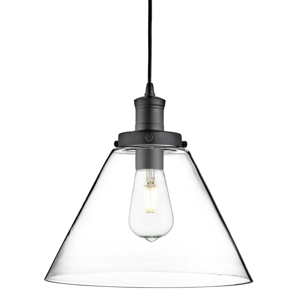 Vintage Hängeleuchte Schwarz