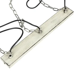 Vintage Pendelleuchte 3-flmg E27 Shabby Weiß HAKON