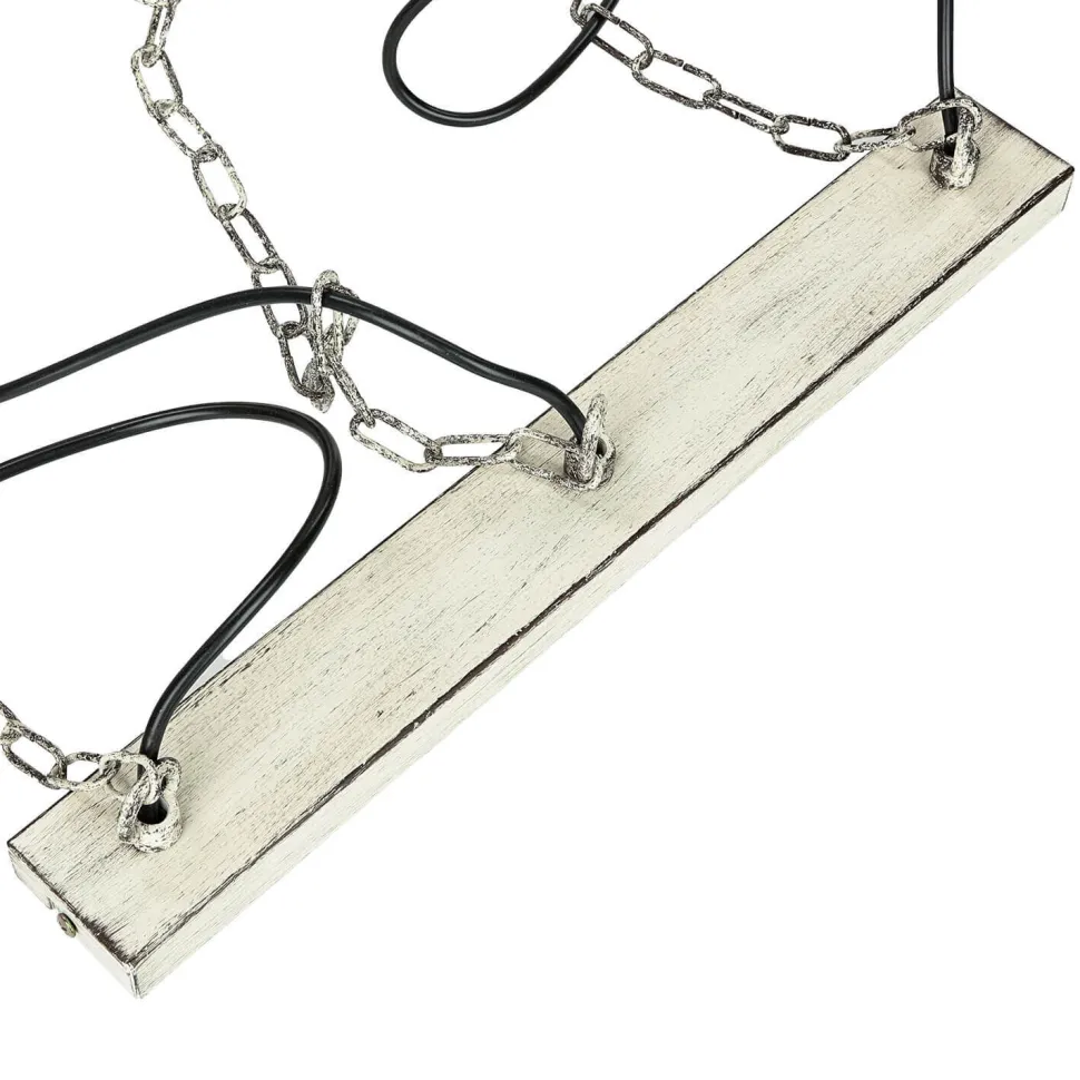 Vintage Pendelleuchte 3-flmg E27 Shabby Weiß HAKON