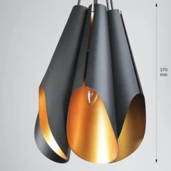 Vintage Pendelleuchte in Schwarz für die Küche