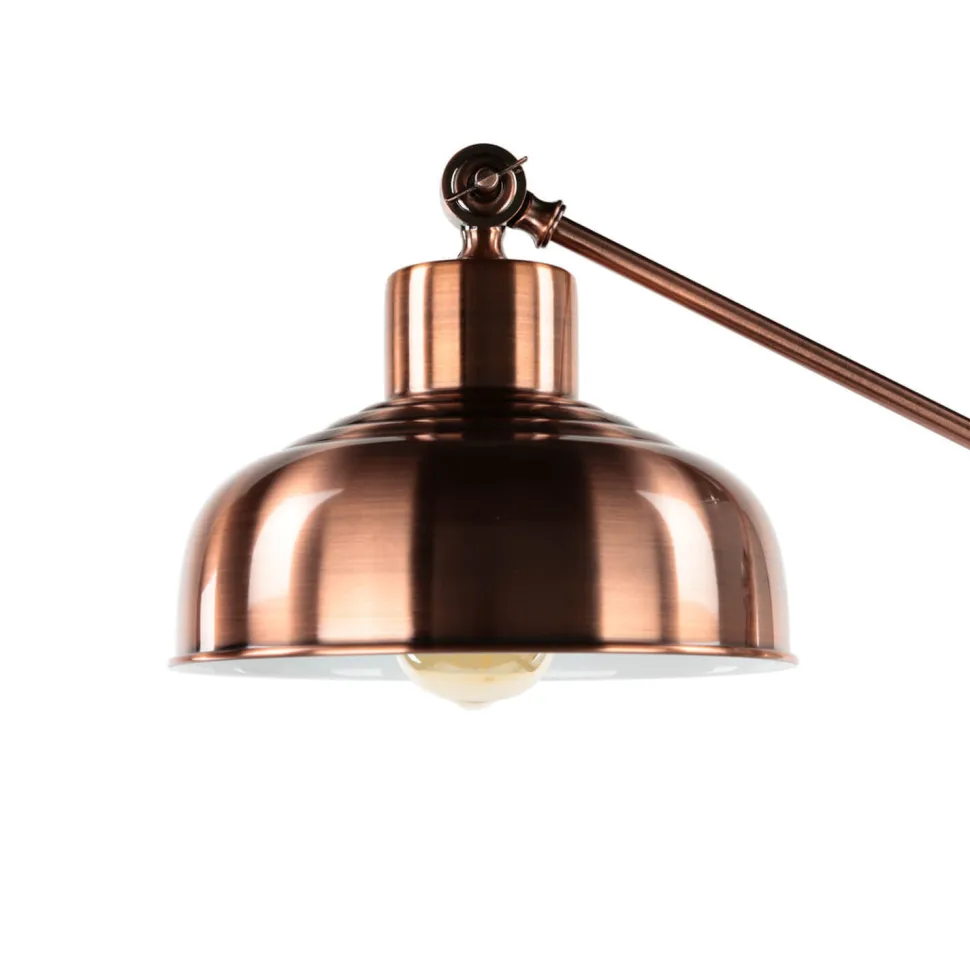 Vintage Stehleuchte in kupfer antik