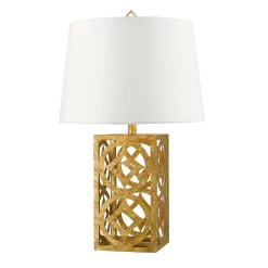 Vintage Tischlampe AIROSO Weiß H:80cm Design Lampe