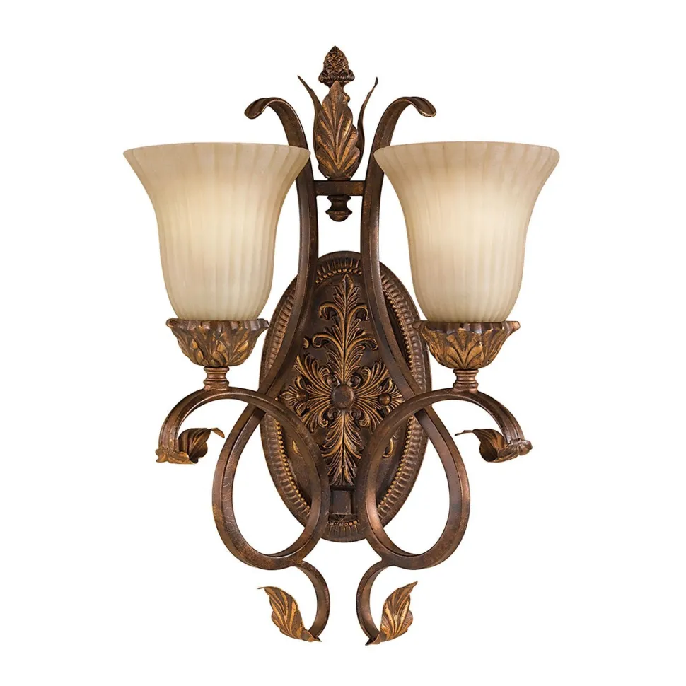 Wandlampe ANABELL 10 in Bronze 2-flammig Leuchte