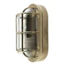 Wandlampe außen Messing Glas E27 IP64 23 cm breit Maritim