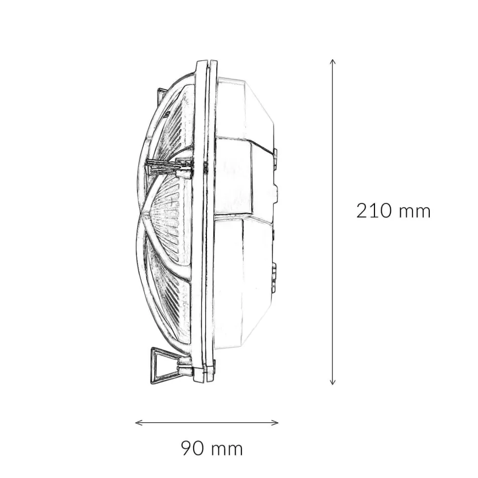 Wandlampe außen Messing Maritim IP64 E27 SERIFOS