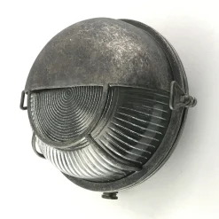 Wandlampe außen Messing massiv Glas E27 IP64 D: 17,5 cm