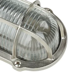 Wandlampe Außen Nickel Echt-Messing Haus Terrasse