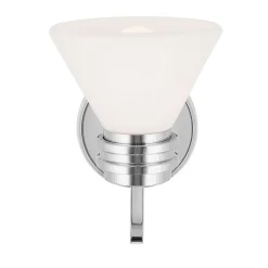 Wandlampe Bad Chrom mit LED G9 IP44 3000 K Glas Metall