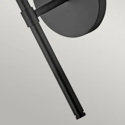 Wandlampe Bad H: 40,3 cm IP44 Schwarz Weiß Metall Glas