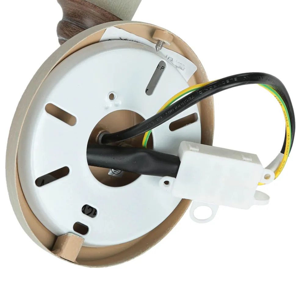 Wandlampe CANDELA 8 Holz Shabby Weiß Kerze Lampe