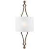 Wandlampe CARO in Blattgold Weiß B:29cm Leuchte