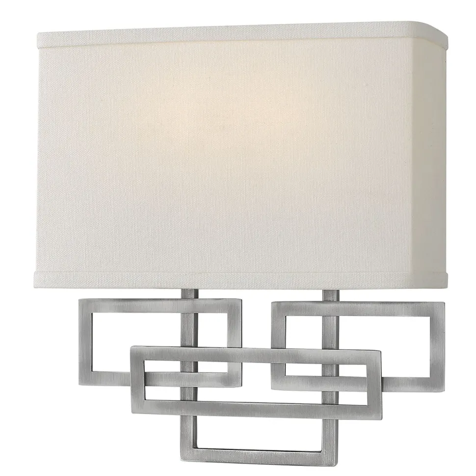 Wandlampe CHINO Nickel Design Lampe Wohnzimmer