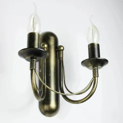 Wandlampe E14 Metall Rustikal 2-flammig ARES