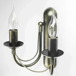 Wandlampe E14 Metall Rustikal 2-flammig ARES