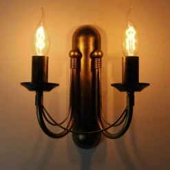 Wandlampe E14 Metall Rustikal 2-flammig ARES