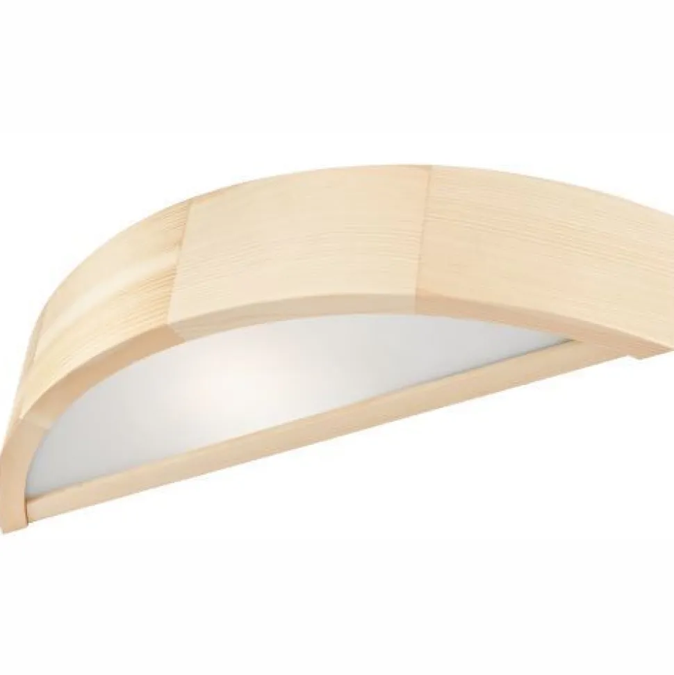 Wandlampe Flur Holzleuchte Braun Modern 40cm
