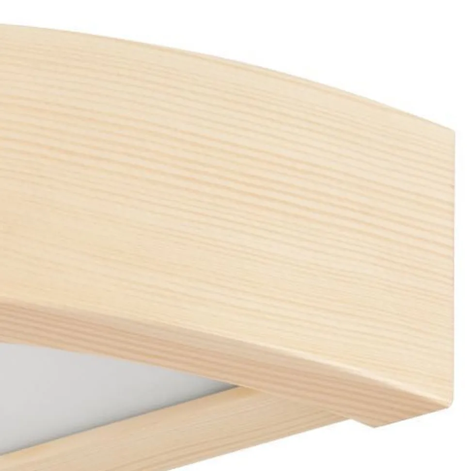 Wandlampe Flur Holzleuchte Braun Modern 40cm