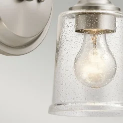 Wandlampe Glas Metall Jugendstil E27 LIODA