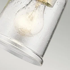 Wandlampe Glasschirm Metall Jugendstil in Messing LIODA