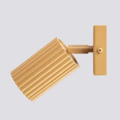 Wandlampe GU10 B: 8 cm klein schwenkbar aus Aluminium in Gold