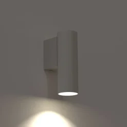 Wandlampe GU10 R35 Hellgrau Metall Modern Downlight innen