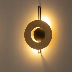 Wandlampe Holz Metall B: 50 cm 2x GX53 dekorativ indirekt