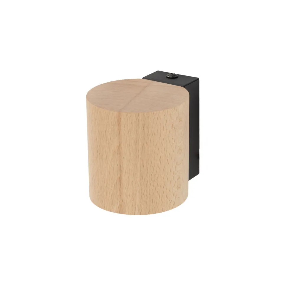 Wandlampe Holz Metall GU10 H: 8,5 cm klein Downlight