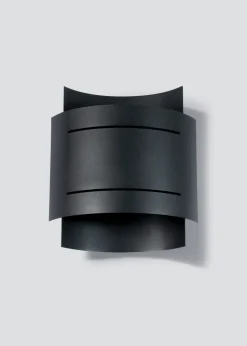 Wandlampe innen Schwarz Metall Up Down indirektes Licht