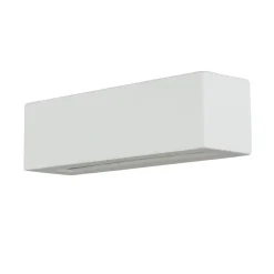 Wandlampe Keramik Glas 32,5 cm eckig Up Down bemalbar