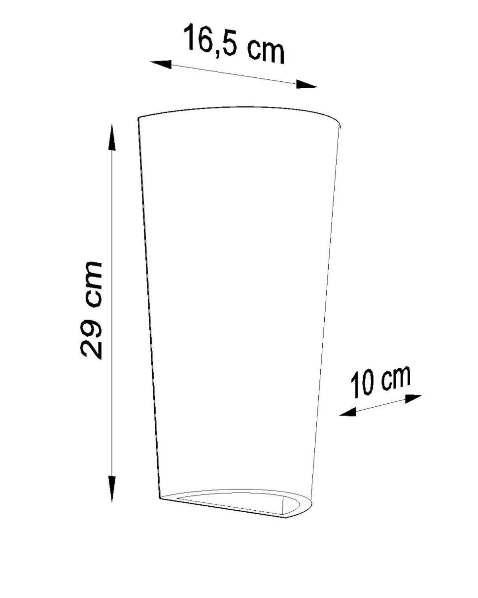 Wandlampe Keramik Up Down bemalbar E27 BURIC