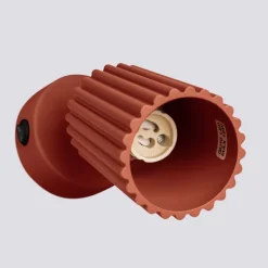 Wandlampe klein B: 8 cm Rot schwenkbar aus Aluminium GU10